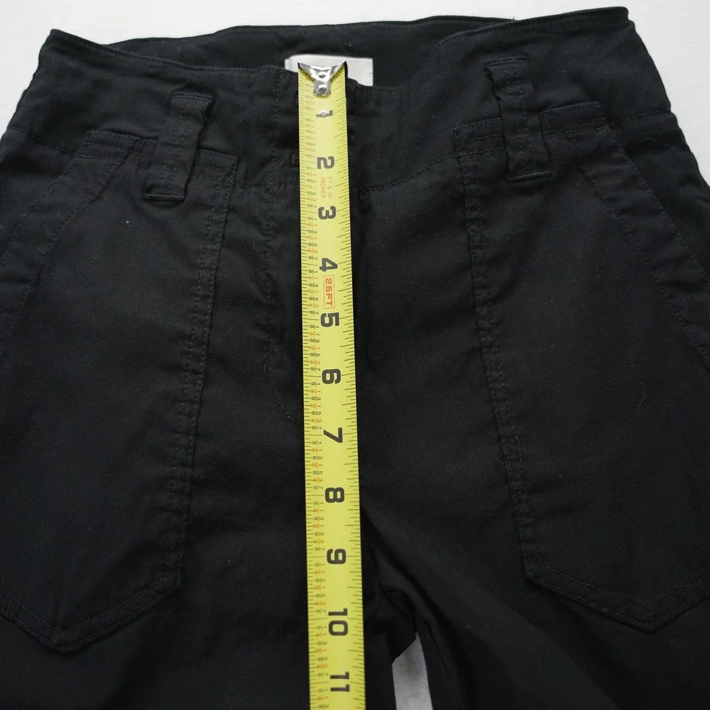 Maeve by Anthropologie Naomi Linen Black Wide Leg Blend Trousers Pants Size 0 - Picture 5 of 9